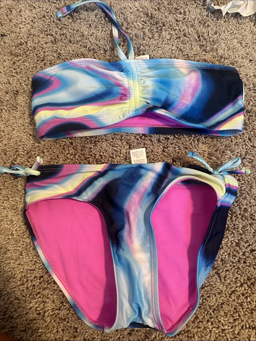 Tie dye bikini justice size 10